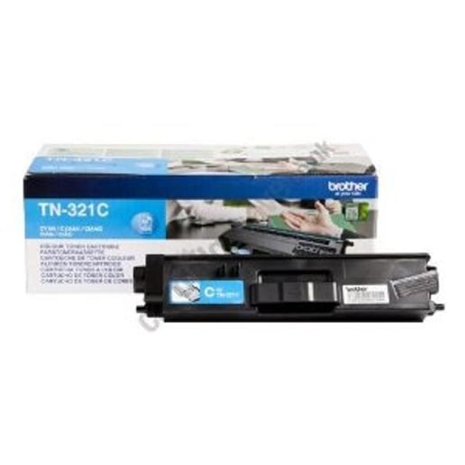 Brother TN-321C (Yield: 1,500 Pages) Cyan Toner Cartridge