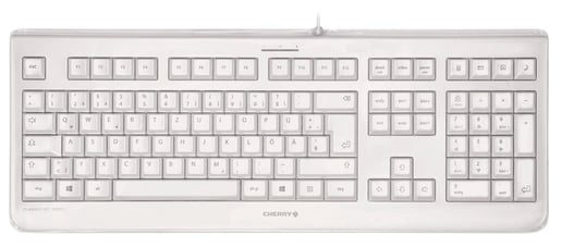 CHERRY KC 1068 Wired USB Keyboard - Light Grey