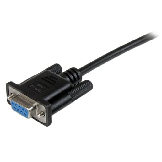 StarTech.com (1m) DB9 RS232 Serial Null Modem Cable F/F - Black 