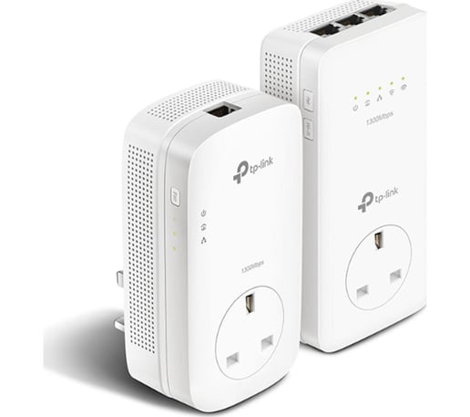 TP-Link AV1300 TL-WPA8630P 1300Mbps Gigabit Passthrough Powerline AC Wi-Fi Kit (White) - V2.0
