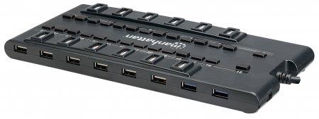 Manhattan MondoHub 28 Port USB Hub (Black)