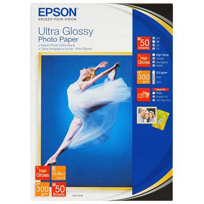 Epson (13 x 18cm) Ultra Glossy Photo Paper (50 Sheets)