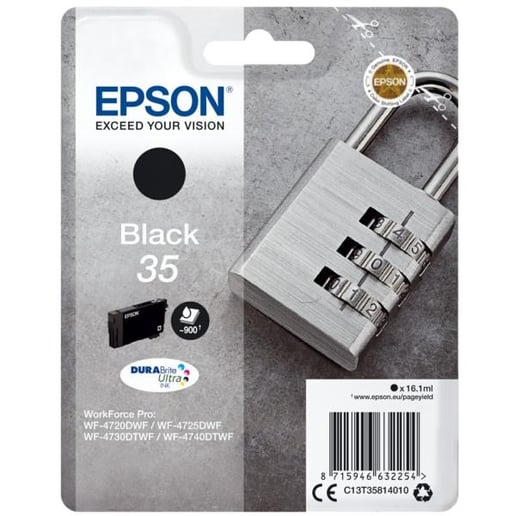 Epson Padlock 35 (16.1 ml) DURABrite Ultra Black Ink Cartridge