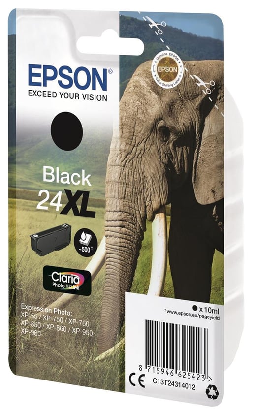 Epson Elephant 24XL High Capacity Black Ink Cartridge
