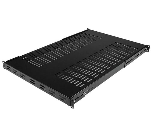 StarTech 1U 19 inch Adjustable Vented Rack Mount Shelf Heavy Duty Fixed Server Rack Cabinet Shelf 