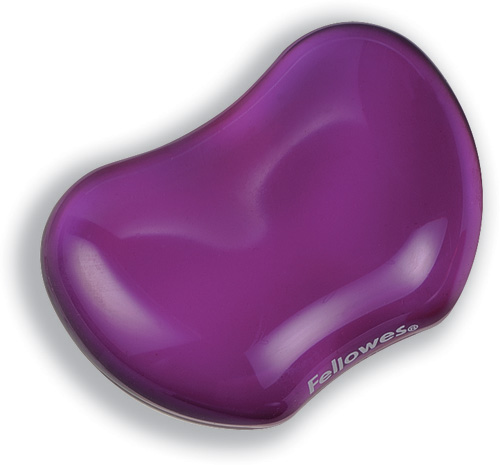 Fellowes Crystal Gel Flex Wrist Rest (Purple)