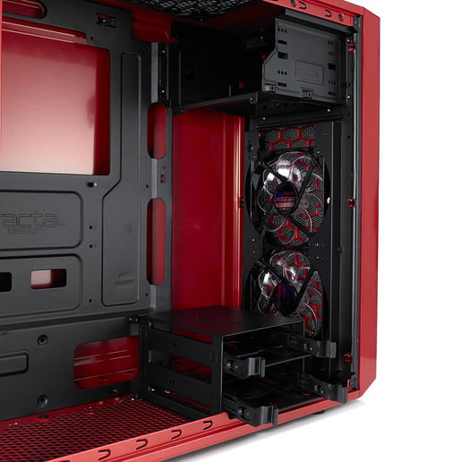 Fractal Focus G Mid Tower Gaming Case - Red 
