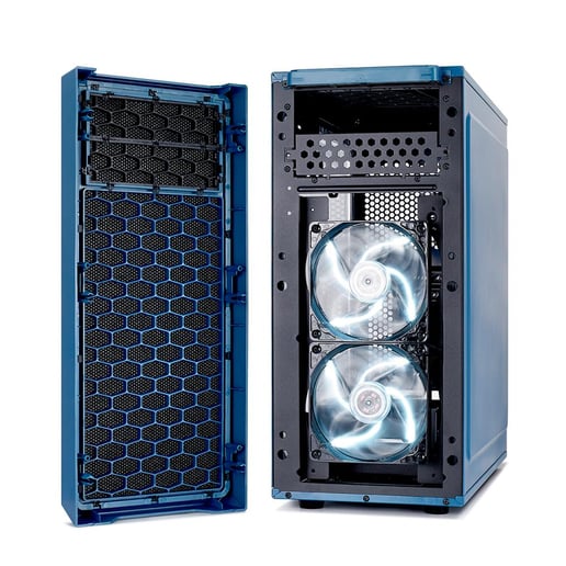 Fractal Focus G Mid Tower Gaming Case - Blue 
