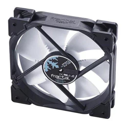 Fractal Design Venturi High Pressure HP-12 PWM (120mm) Computer Cooling Fan (Black/White)