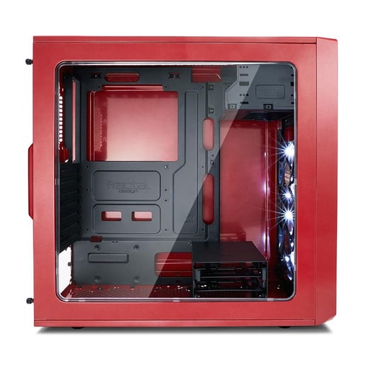 Fractal Focus G Mid Tower Gaming Case - Red 