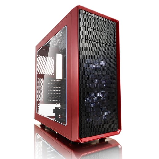 Fractal Focus G Mid Tower Gaming Case - Red 