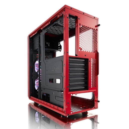 Fractal Focus G Mid Tower Gaming Case - Red 