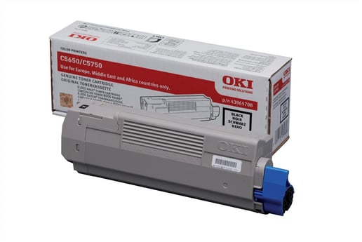 OKI 43865708 (Yield: 8,000 Pages) Black Toner Cartridge
