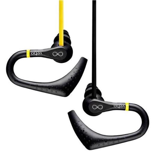 Veho ZS-2 Water Resistant Sports Earphones - Yellow/Black