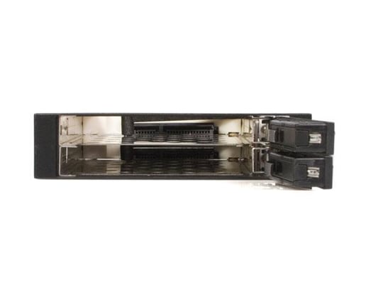 StarTech.com 2 Drive 2.5 inch Trayless Hot Swap SATA Mobile Rack Backplane Storage bay Adaptor (Black)