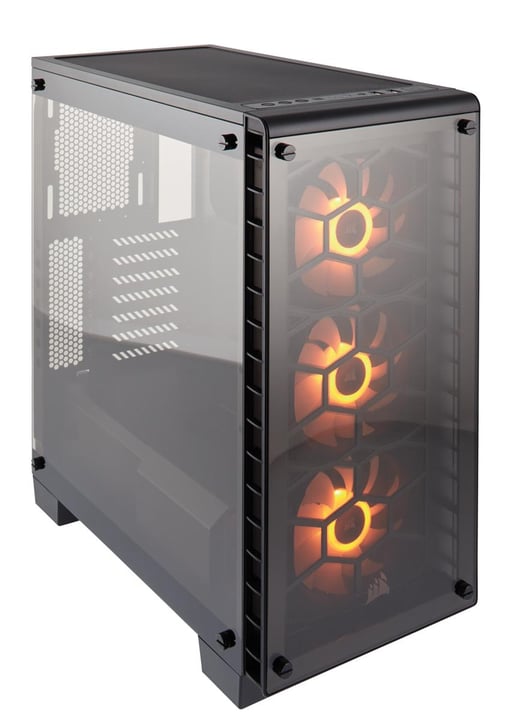 Corsair Crystal 460X RGB Mid Tower Gaming Case - Black 