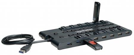 Manhattan MondoHub 28 Port USB Hub (Black)