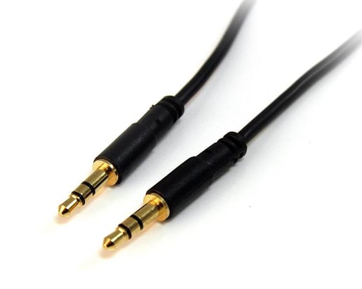 StarTech.com (10 feet) 3.5mm Stereo Audio Cable Male/Male (Black)