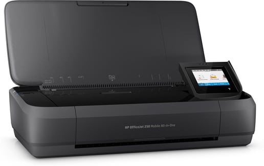 HP OfficeJet 250 (A4) Colour Mobile All-in-One Printer (Print/Copy/Scan) 256MB 2.65 inch Colour LCD 10ppm (Mono) ISO 9ppm (Colour) ISO 500 (MDC)