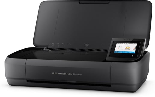 HP OfficeJet 250 (A4) Colour Mobile All-in-One Printer (Print/Copy/Scan) 256MB 2.65 inch Colour LCD 10ppm (Mono) ISO 9ppm (Colour) ISO 500 (MDC)