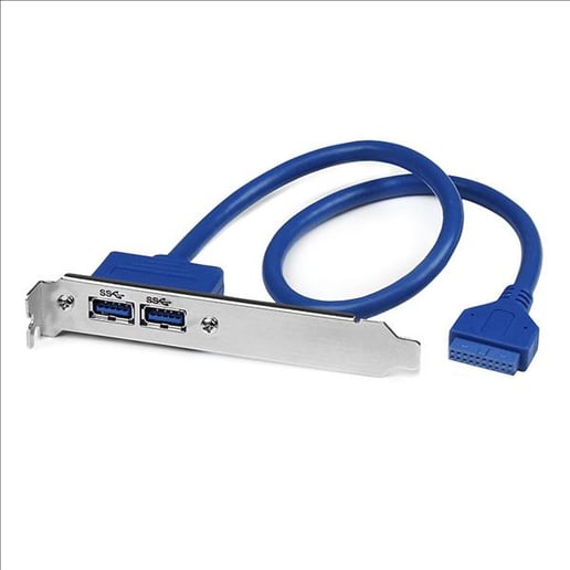 StarTech.com 2 Port USB 3.0 A Female Slot Plate Adaptor