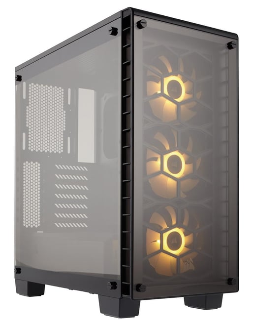Corsair Crystal 460X RGB Mid Tower Gaming Case - Black 