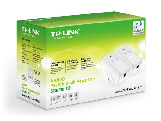 TP-Link AV600 Powerline Kit with Passthrough 