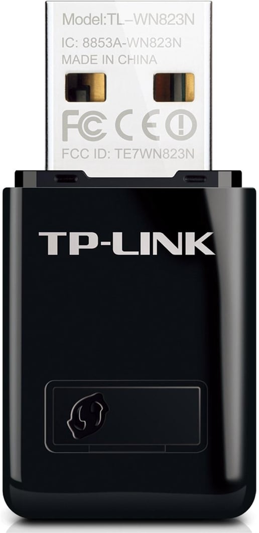 TP-Link TL-WN823N 300Mbps Wi-Fi 4 USB Adapter 