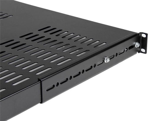 StarTech 1U 19 inch Adjustable Vented Rack Mount Shelf Heavy Duty Fixed Server Rack Cabinet Shelf 