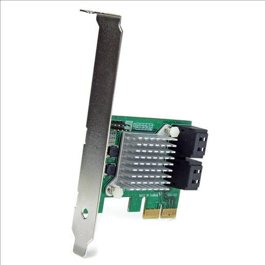 StarTech.com 4 Port PCI Express SATA III 6Gbps RAID Controller Card with Heatsink