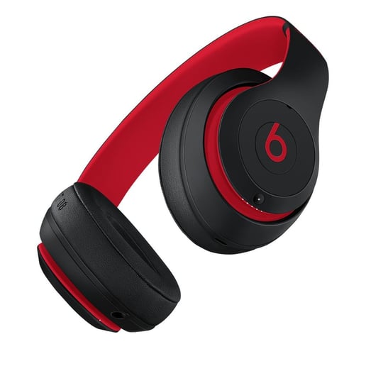 Beats Studio3 Over-Ear Noise Cancelling Wireless Headphones (Defiant Black/Red) - The Beats Decade Collection