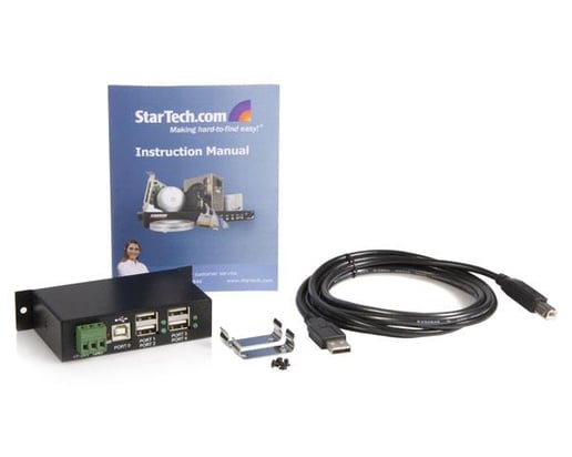 StarTech.com Mountable 4 Port Rugged Industrial USB Hub