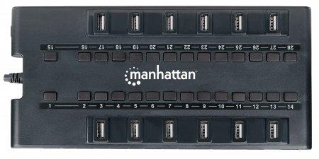 Manhattan MondoHub 28 Port USB Hub (Black)