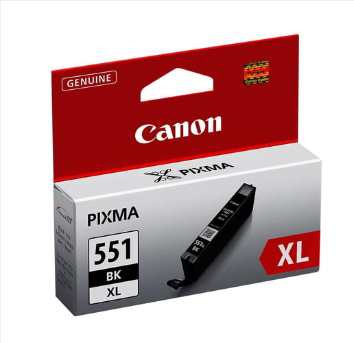 Canon CLI-551BKXL (1,130 Photos) High Yield Black Ink Cartridge
