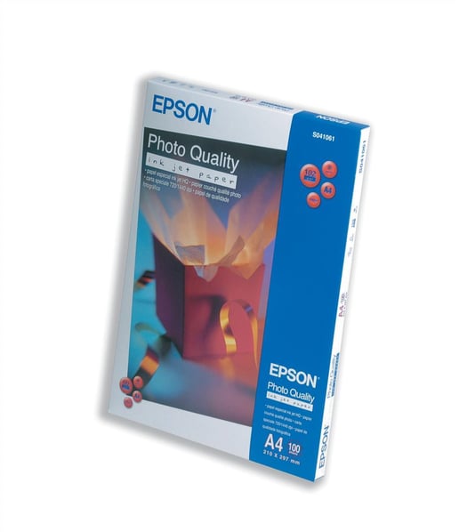 Epson (A4) 102g/m2 Photo Quality Matte Inkjet Max. 1440dpi Paper (White) 1 Pack of 100 Sheets