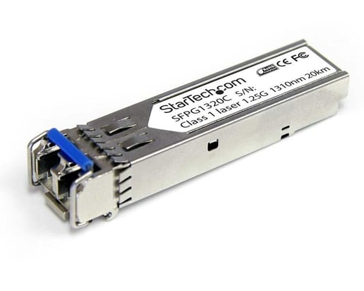 StarTech.com Gigabit Fiber SFP Transceiver 1000Base-LH, SM LC, DDM, MSA Compliant (20km)