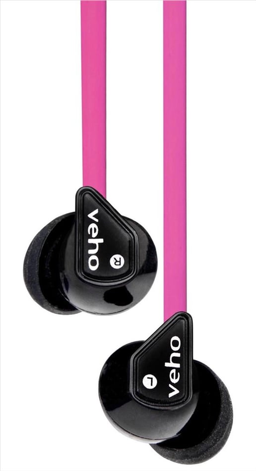 Veho Z-1 360 Noise Isolating Stereo Earphones - Pink
