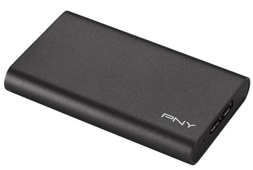 PNY Elite 240GB Mobile External Solid State Drive in Black - USB3.0