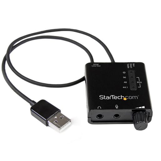 StarTech.com USB Stereo Audio Adaptor External Sound Card with SPDIF Digital Audio