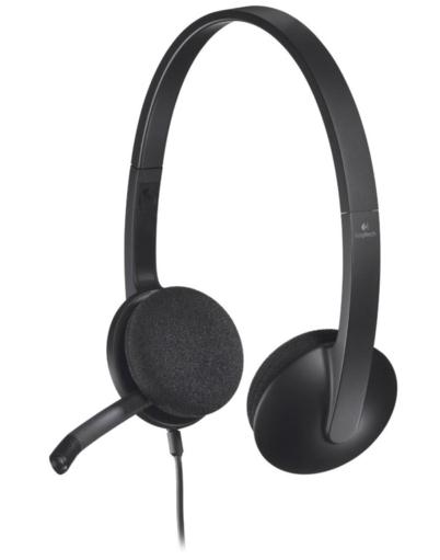 Logitech H340 Lightweight USB Headset with Noise-Cancelling Microphone