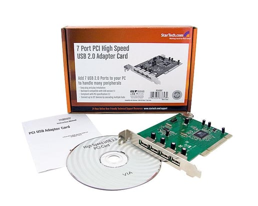 StarTech.com 7 Port PCI USB Card Adaptor