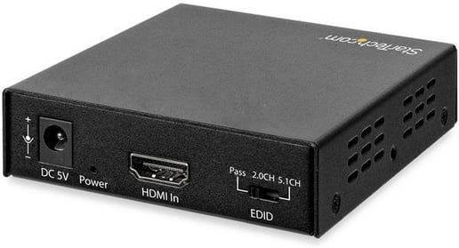 StarTech.com 4K HDMI Audio Extractor with 4K 60Hz Support (Black)