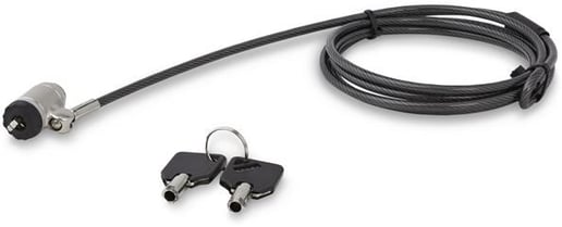 StarTech 2m Keyed Cable Lock for Laptops - Push-to-Lock Button