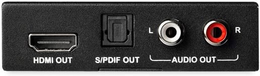 StarTech.com 4K HDMI Audio Extractor with 4K 60Hz Support (Black)