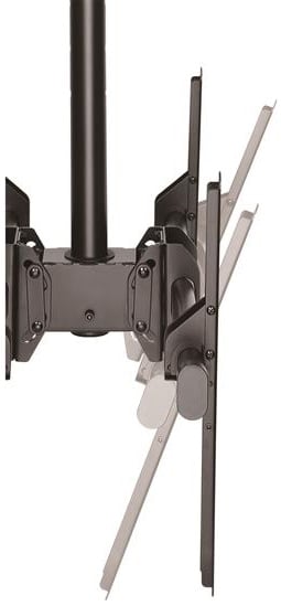 StarTech.com Ceiling Back-to-Back TV Mount (Black) for 32 to 75 inch TVs