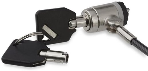 StarTech 2m Keyed Cable Lock for Laptops - Push-to-Lock Button