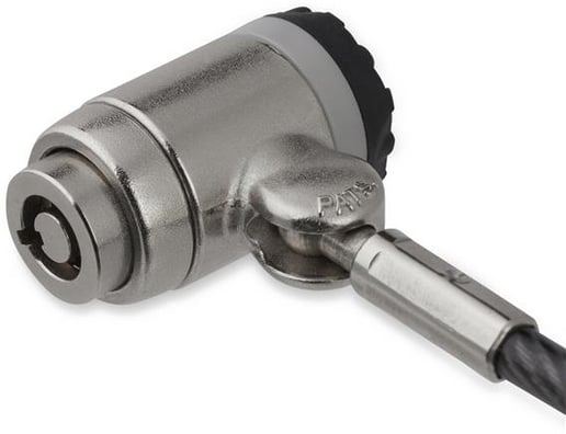 StarTech 2m Keyed Cable Lock for Laptops - Push-to-Lock Button