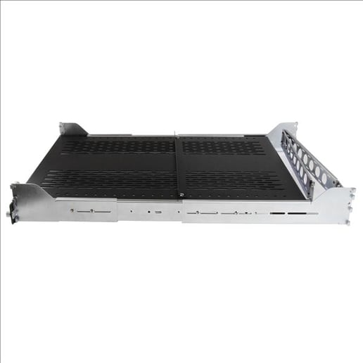 StarTech.com 2U Vented Sliding Rack Shelf with Cable Management Arm and Adjustable Mounting Depth - 125lbs / 56.7kg