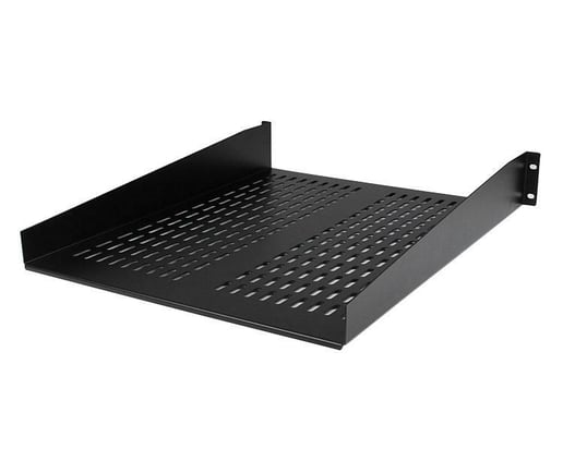 StarTech 2U 22 inch Vented Rack Mount Shelf Fixed Server Rack Cabinet Shelf