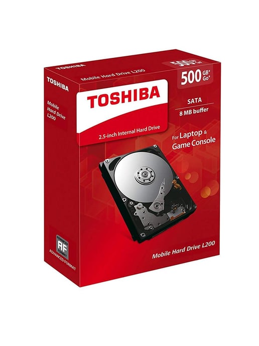Toshiba L200 500GB SATA III 2.5"" Hard Drive - 5400RPM, 8MB Cache